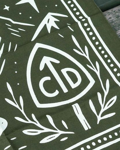 CDT Dark Sky Bandana ディテール画像｜コットン生地の質感とプリント