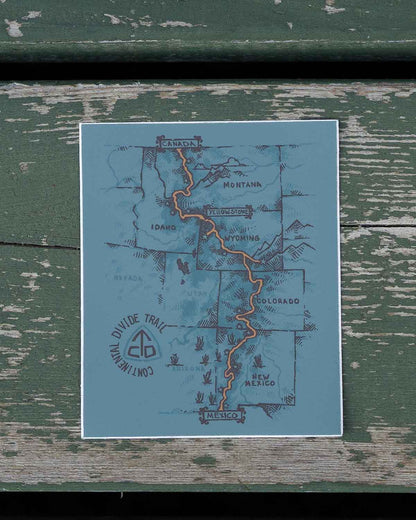 Trail Map Sticker CDT Trail Map Sticker|CDT地図デザイン公式ステッカー|TARCIT