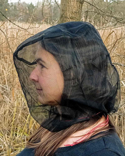 Gear Swifts Head Bug Net / Stuff Sack｜帽子なしで着用したイメージ