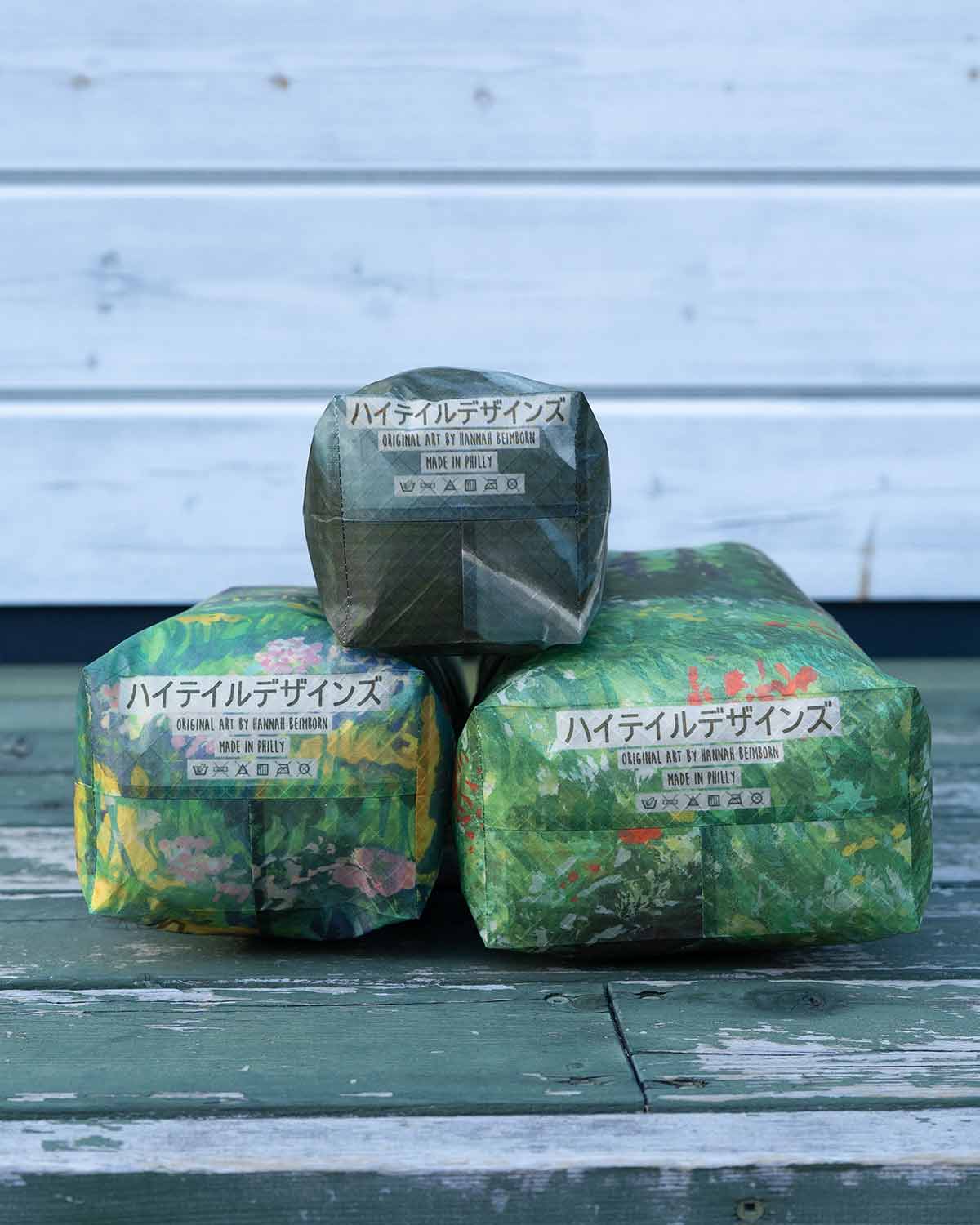 High Tail Designs TX50 Stuff Sacks｜Hannah Beimborn｜S M L サイズ比較と底面デザイン