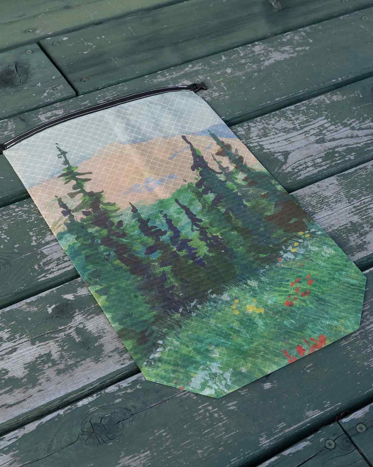 High Tail Designs TX50 Stuff Sacks Large｜Hannah Beimborn Consider the Wildflowers｜プリントディテール