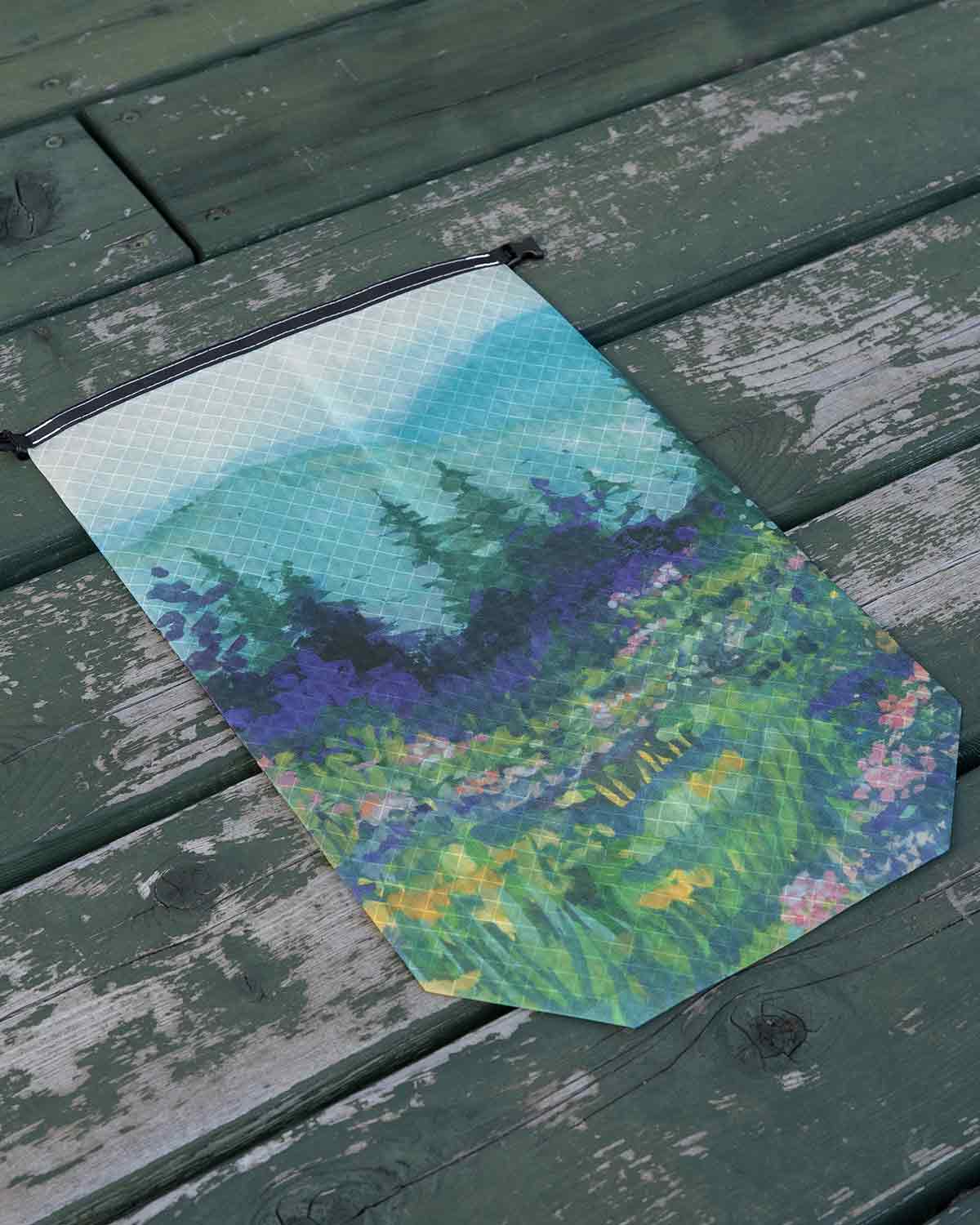 High Tail Designs TX50 Stuff Sacks Medium｜Hannah Beimborn Appalachian Blues｜プリントディテール