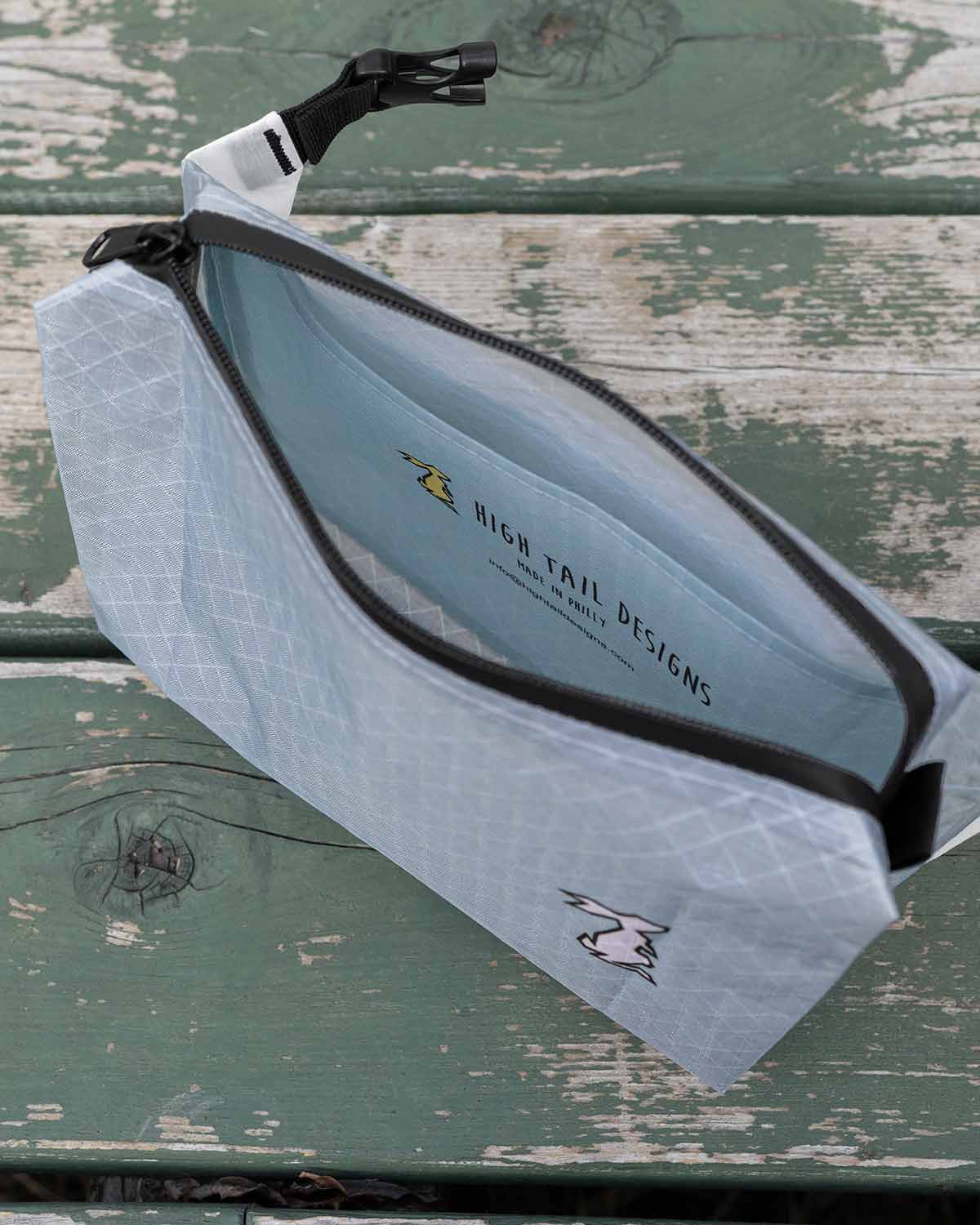 High Tail Designs Ultralight Fanny Pack v1.5｜Cloudy Skies｜内面ディテール