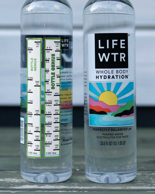 HYKLYF Bottle Genius 2種類（Aタイプ・Bタイプ）の比較画像とLIFEWTRボトル