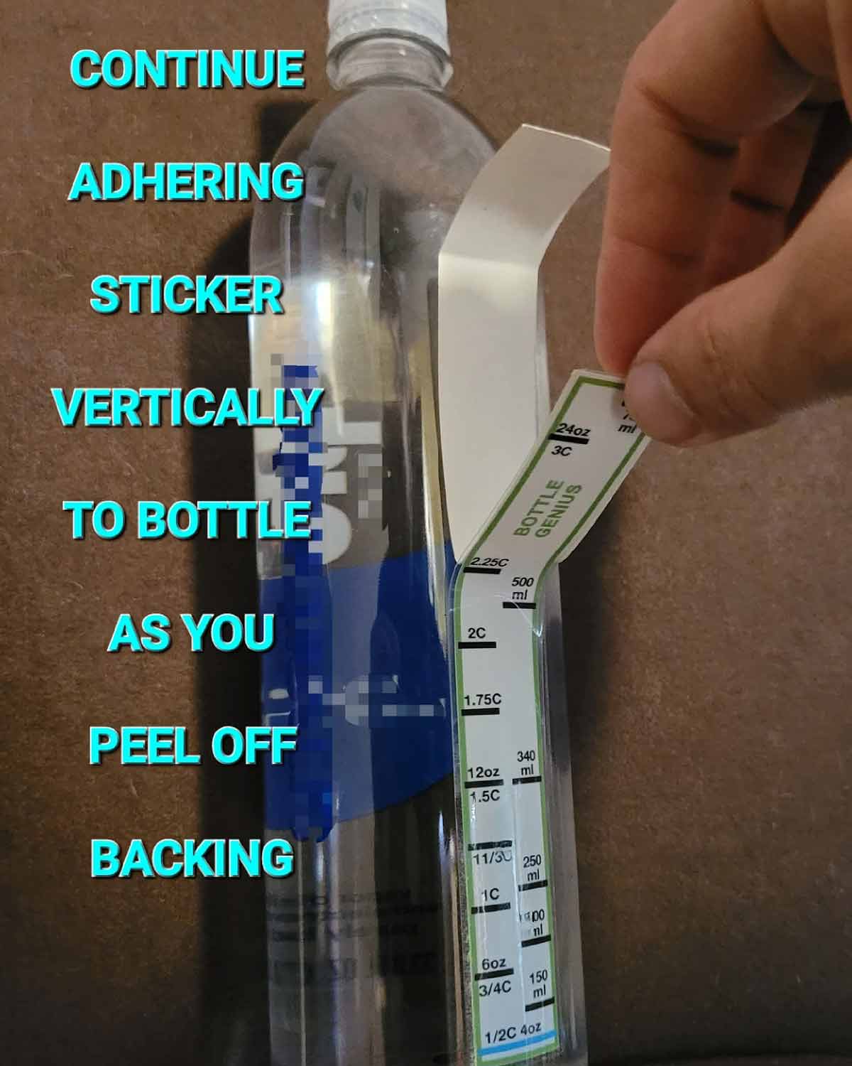 HYKLYF Bottle Genius セットアップ方法（ステッカー貼り付け手順 4）