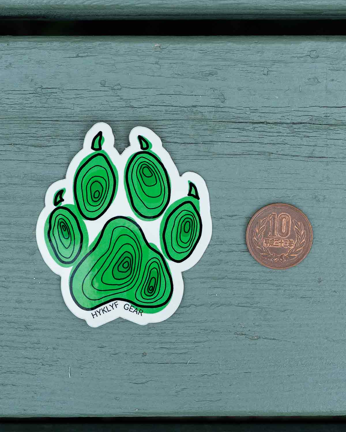 HYKLYF Trail Culture Sticker｜サイズ比較（Topo Dog）