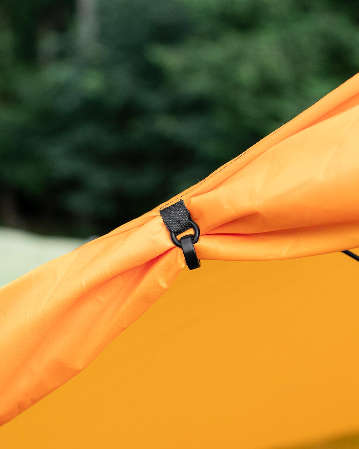 Mountain Laurel Designs DuoMid Orange｜フロントドア巻き上げ部分のディテール