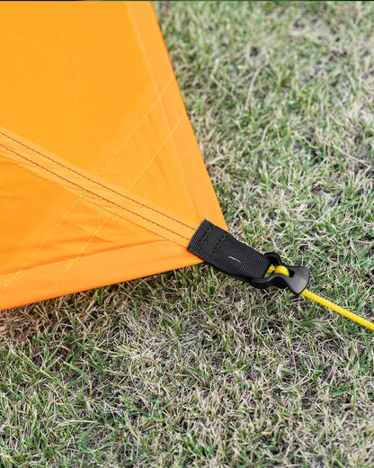 Mountain Laurel Designs DuoMid Orange｜コーナーのタイアウトポイントのディテール