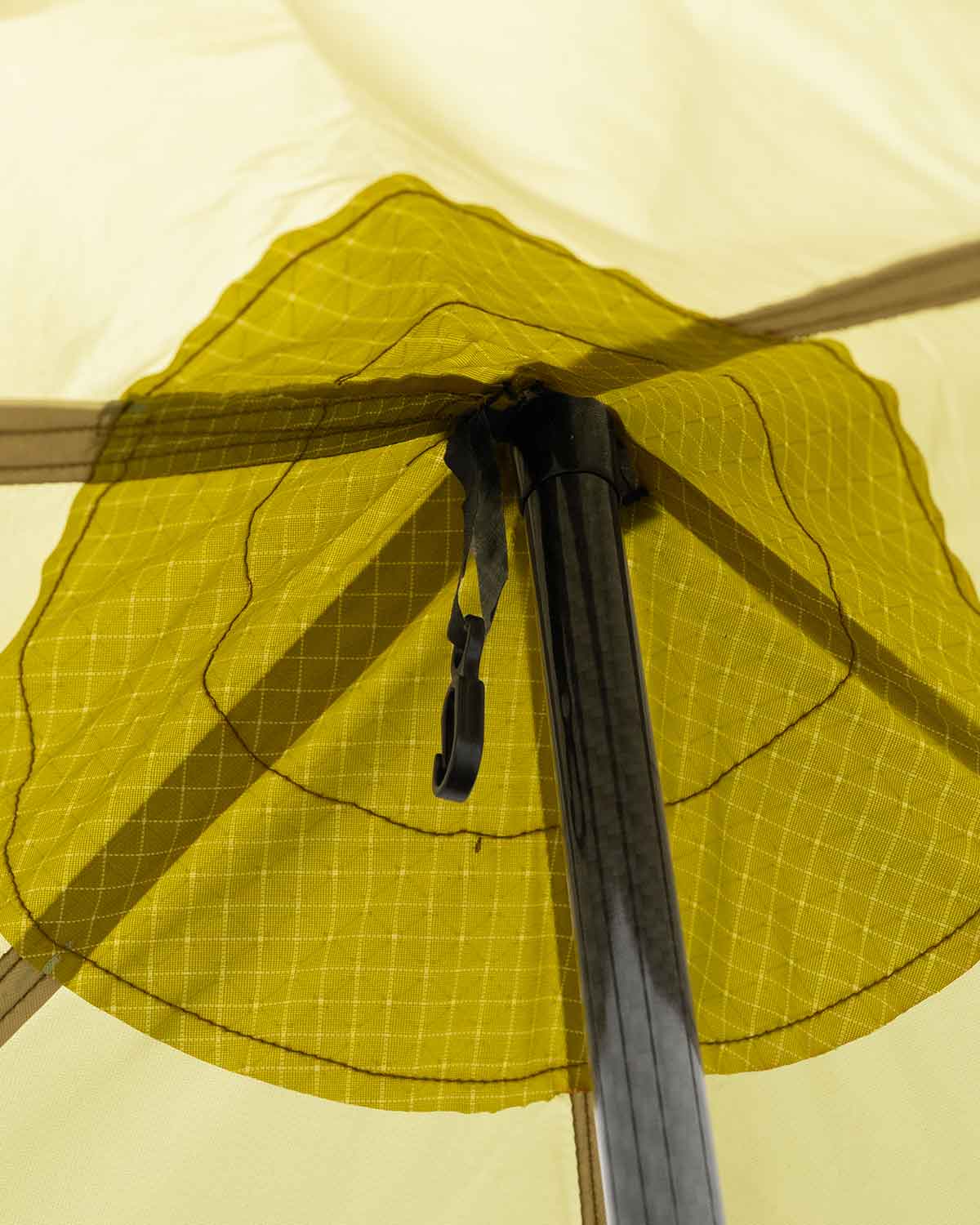 Mountain Laurel Designs LittleStar｜Sage Green トップ内部の補強とギアハンギングループのディテール