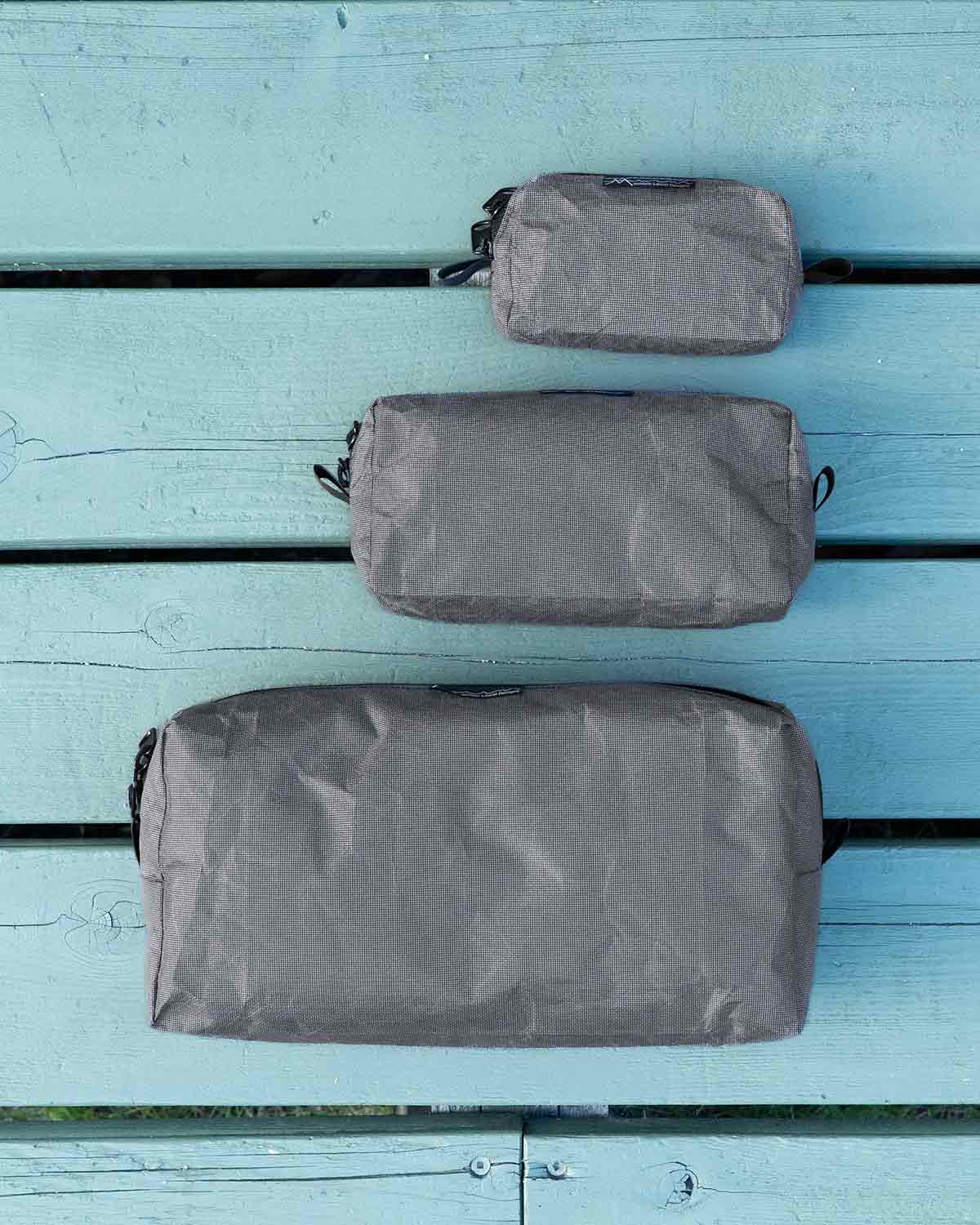 Mountain Laurel Designs Ultra X 100 Packing Cubes｜3サイズを正面から比較