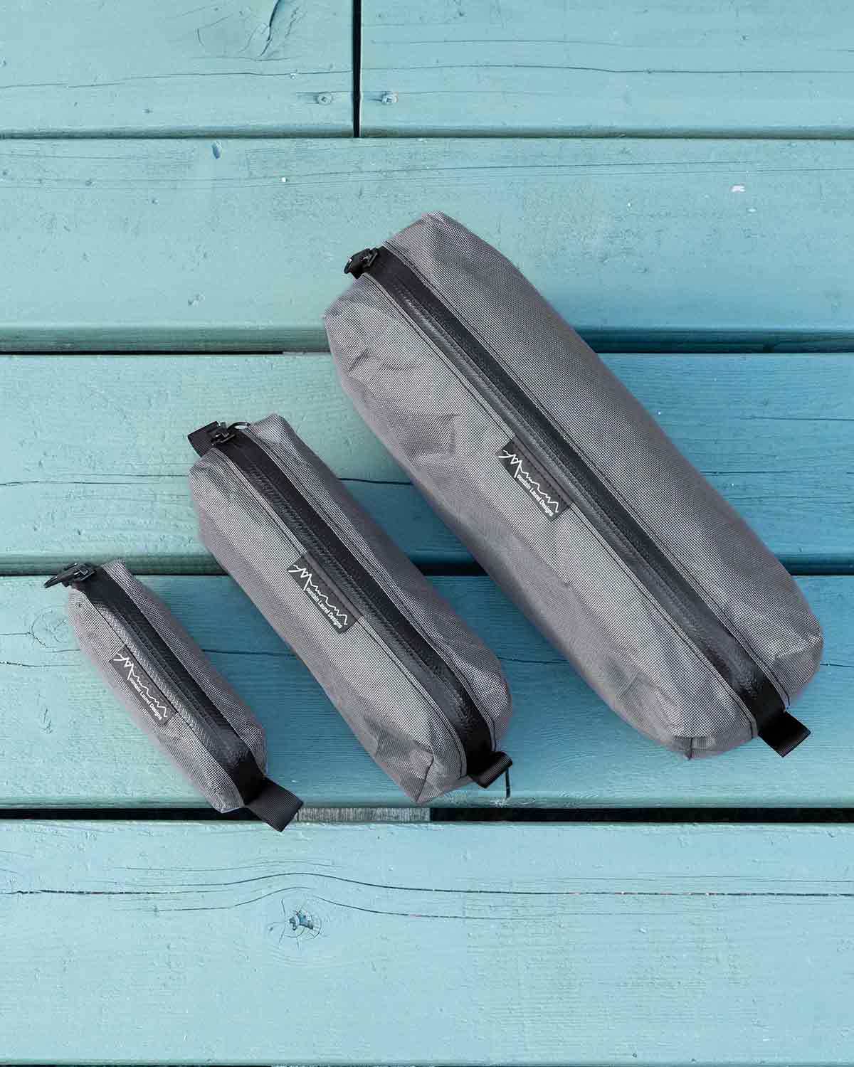 Mountain Laurel Designs Ultra X 100 Packing Cubes｜3サイズを上から比較