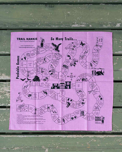 Trail Hankie So Many Trails Game Bandana 製品画像 Light Pink アウトドア用ゲームバンダナ アウトドアアクセサリー
