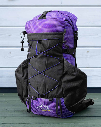 ULA Equipment Front Shock Cord Acid Purple｜取り付けイメージ