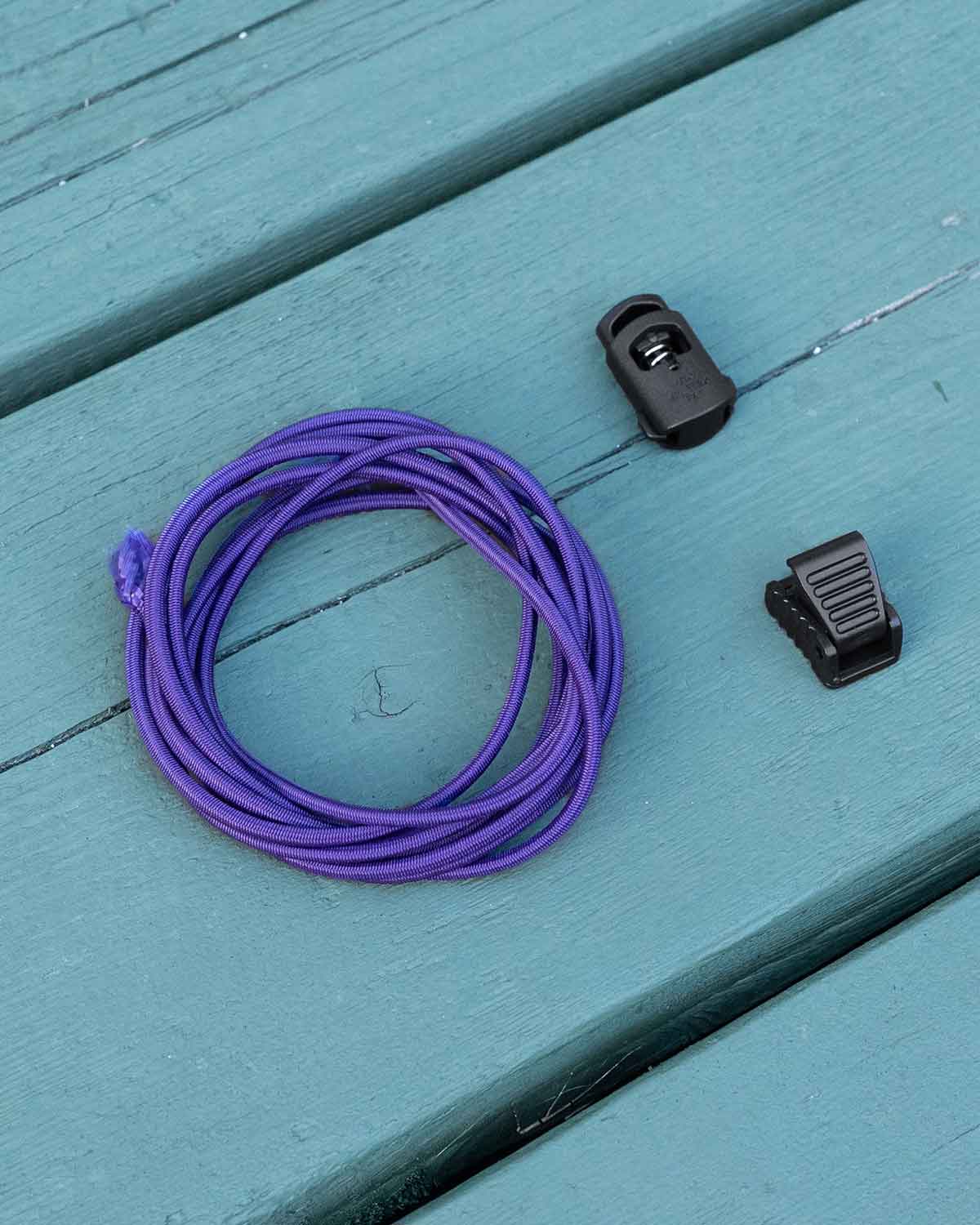 ULA Equipment Front Shock Cord Acid Purple｜製品画像 セット内容