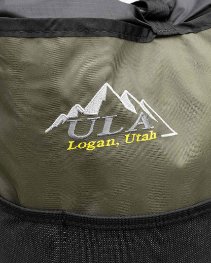 ULA Equipment Packrat Ecopak Ranger Green｜刺繍ロゴのディテール