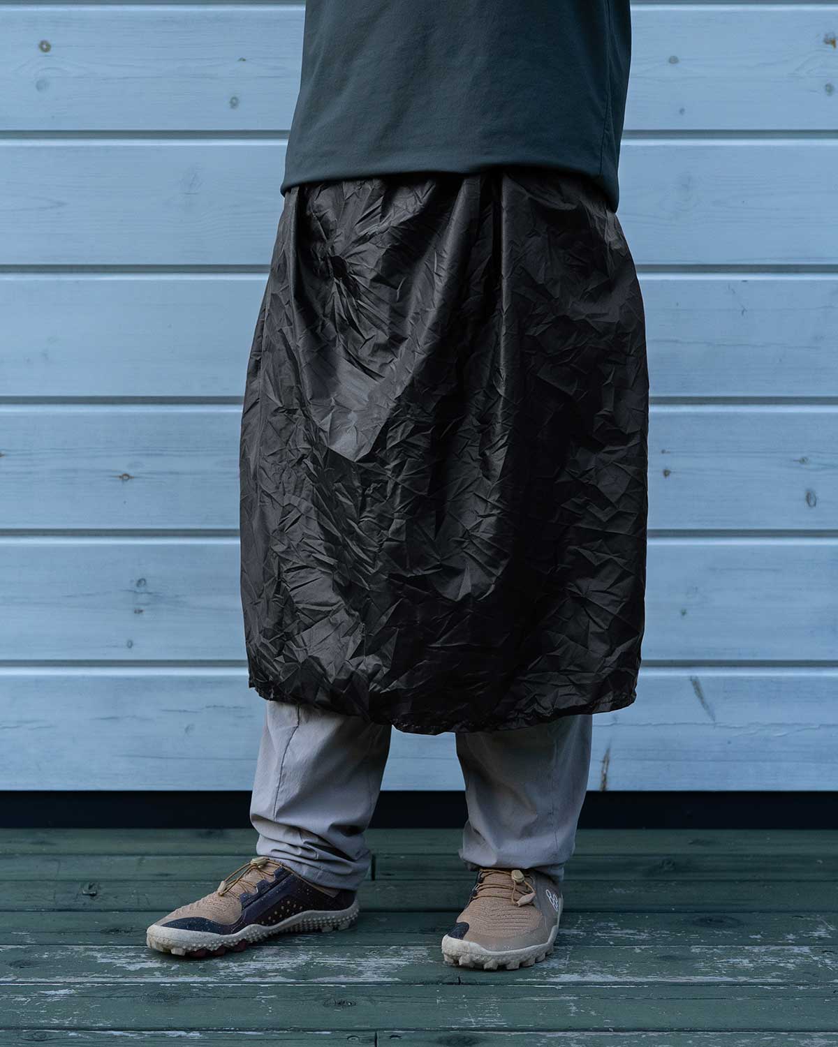 ULA Equipment Rain Kilt｜着用イメージ（Black）