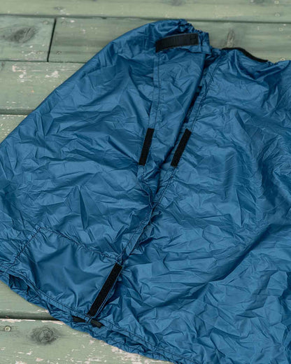 ULA Equipment Rain Kilt｜製品画像（Navy・ベルクロ部分詳細）