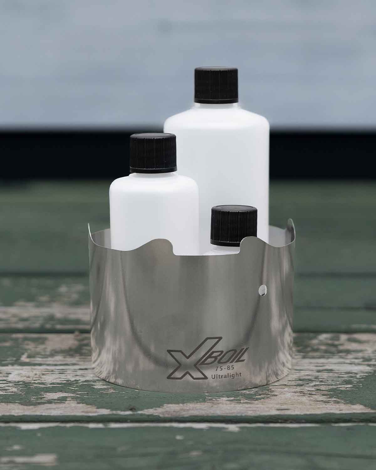 X-Boil Fuel Bottle｜3サイズ 製品画像 75-85 との高さ比較