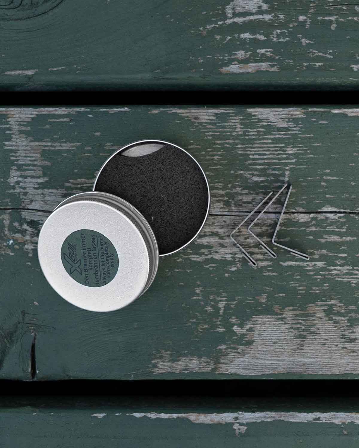 X-Boil Pot Hook Ultralight｜ディテール画像｜バーナー（ウルトラライト）とのサイズ感