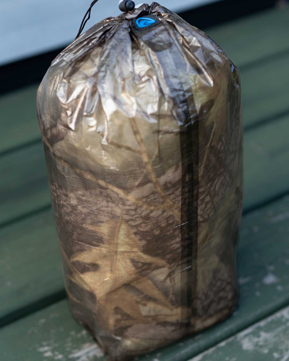 Zpacks Dyneema Medium Stuff Sack カモ柄 プリント詳細 軽量スタッフサック ULギア