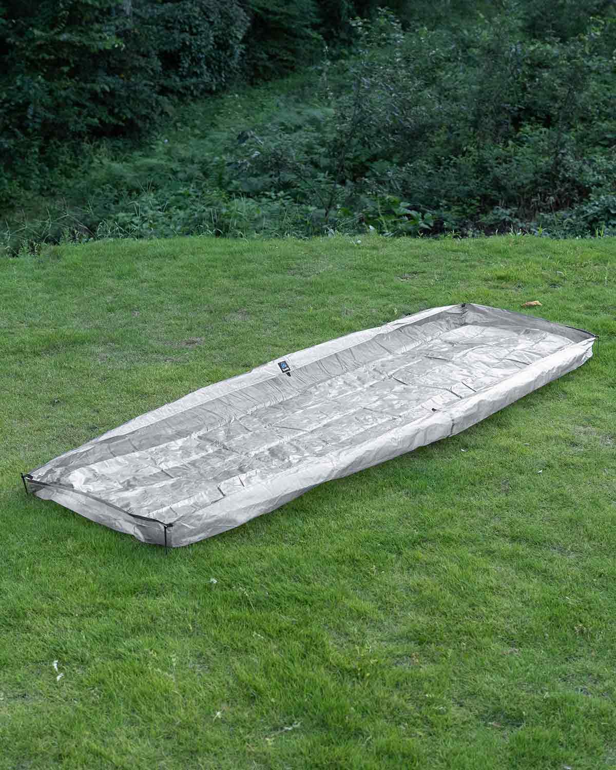 Zpacks Solo Bathtub Groundsheet｜DCF製バスタブ型グランドシート 展開状態（製品外観）