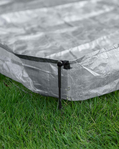 Zpacks Solo Bathtub Groundsheet｜バスタブ立ち上がりとタイアウトループのディテール